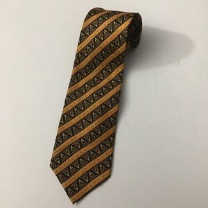 Vintage Gianni Versace Tie EVC Black & Orange
